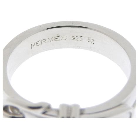 hermes bague h|bague Hermes argent maillon.